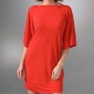 DVF orange tunic slip on dress